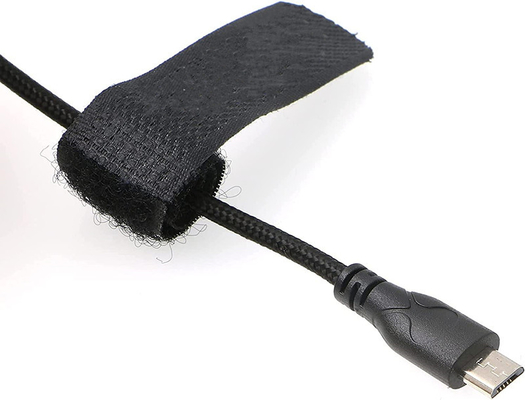 Lemos 2 Pin Xoay Góc Phải Sang Cáp Nguồn Micro USB Cho ARRI Z CAM E2 Soái Hạm Đến Hạt Nhân Nano Dây Bện