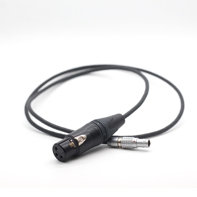 45cm Alexa Mini Audio In Cable XLR 3 Pin To Lemo 0B 6 Pin Cổng âm thanh nam Đường dây hai đường