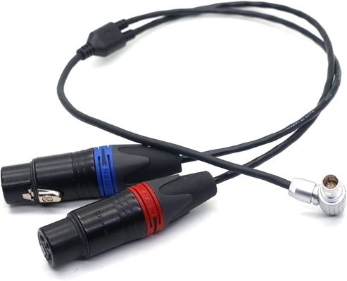 Mua Arri Alexa Mini LF Audio Cable XLR 3 Pin To Right Angle 0B 6 Pin Male Connector Audio Double Channel sản xuất trực tuyến