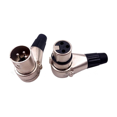 Mua Cáp kết nối kim loại phải Xlr góc phải, Cáp mở rộng bảo vệ an toàn sản xuất trực tuyến