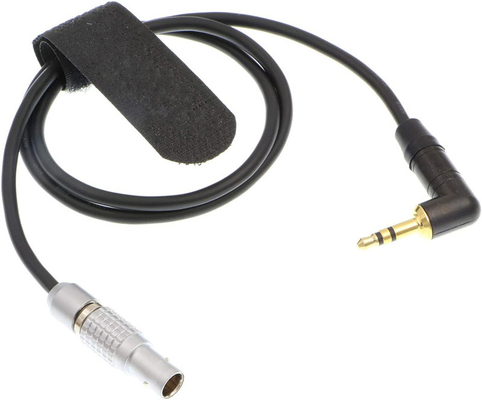 Lemo 6 Pin Nam đến 3.5mm TRS Cáp âm thanh góc phải cho máy ảnh ARRI Mini LF
