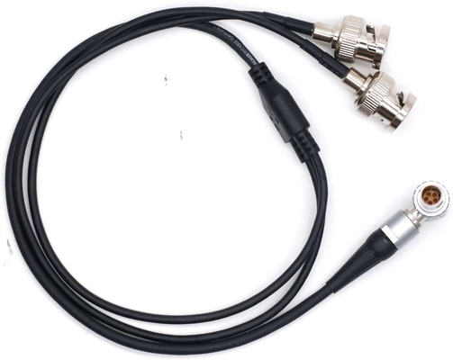 Thiết bị âm thanh XL-LB2 0B 5pin góc phải đến hai BNC Time Code Input Output Cable 60cm