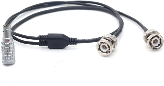 Thiết bị âm thanh XL-LB2 0B 5pin góc phải đến hai BNC Time Code Input Output Cable 60cm