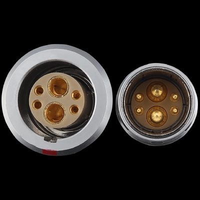 M18 kết nối đồng trục kép 4 tín hiệu kết nối hỗn hợp FGG EGG 3B 4 + 2 cắm và ổ cắm