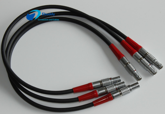 Cáp điện tùy chỉnh Silicon / TPE / PVC Lemo 00B 0b 1B 2B 2-32 Pin Bảo hành 1 năm