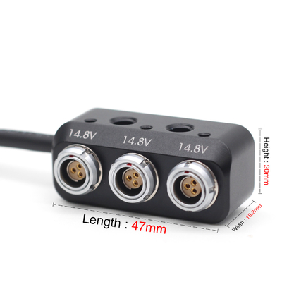 D Tap Male Connector Camera Power Cáp P Tap To Fischer 3 Pin Adaptor Nữ cho Alexa